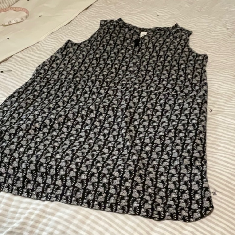 GAP Black White Sleeveless Dress M